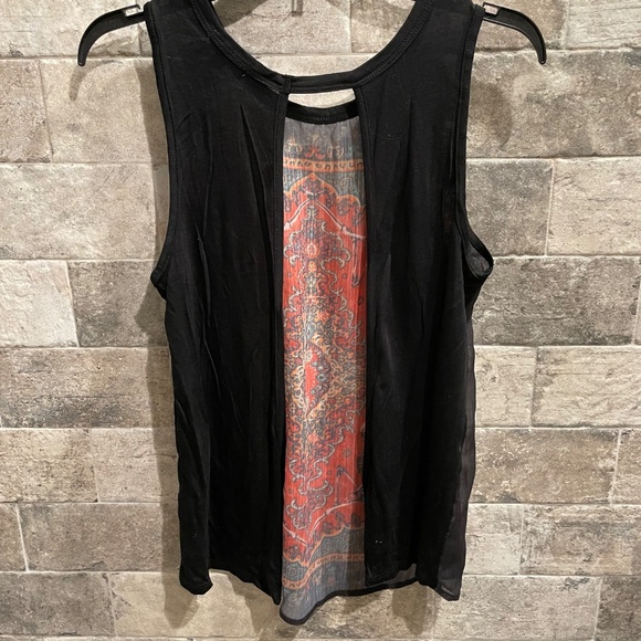 ❤️ WORKSHOP SHEER GRAPHIC TIE BACK TANK TOP SIZE SMALL - Picture 5 of 5